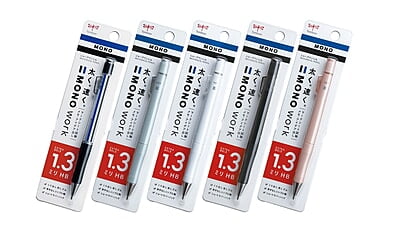 TOMBOW MONO WORK MECHANICAL PENCIL, 1.3mm TOMBOW MONO WORK MECHANICAL PENCIL, 1.3mm