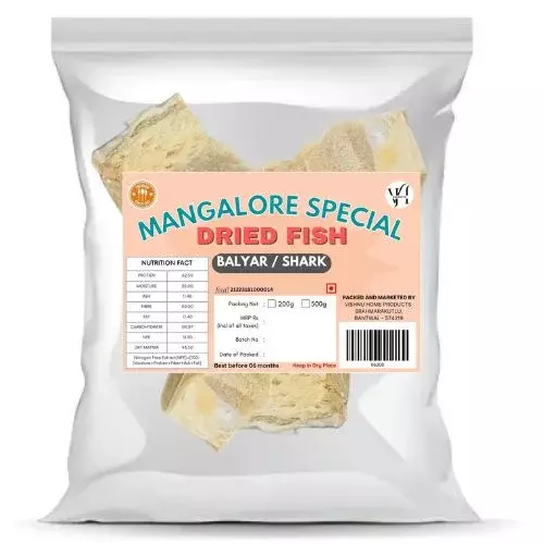 Mangalore Special Dried Fish Balyar | Shark