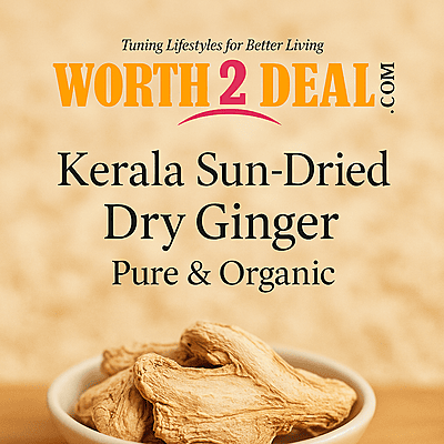 Worth2Deal brand banner for Kerala dry ginger