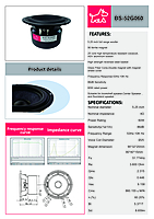 DS-52G060 5..25" MID BASS 4 Ohms Double magnet Hifi Driver ( 2 pcs ) DS-52G060 5..25" MID BASS 4 Ohms Double magnet Hifi Driver ( 2 pcs )