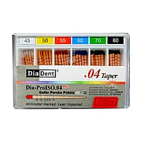 DiaDent Gutta Percha Points 4% – Special Tapered Root Canal Points