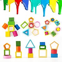 Channapatna Toys Wooden Geometric Shape Sorter