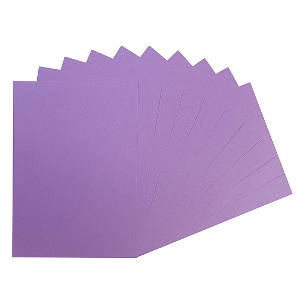Pack of 50 A5 Light Purple Coloured Card 160gsm Sheets