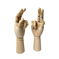 Large Wooden Left Hand Manikin 30cm (12"")