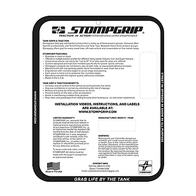 Stompgrip Tank Grips for Ducati Panigale V2 / V2S 2025 Onwards & Ducati Panigale V4 / V4S 2025 Onwards