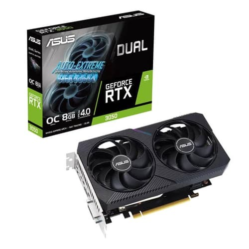 ASUS Dual RTX 3050 V2 OC Edition 8GB GDDR6 Graphics Card – PCIe 4.0