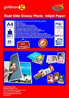 Dual Side GLOSSY A4 x 50 sheet 200 gsm INKJET PHOTO PAPER