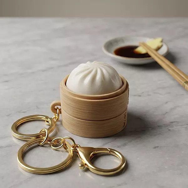 Dumpling Clicker Keychain