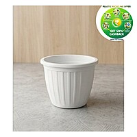 Dura Pot | Premium Round Nursery & Home Planter (White)