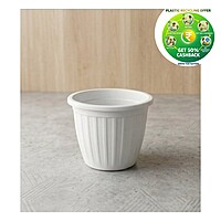 Dura Pot | Premium Round Nursery & Home Planter (White)