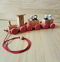 Wooden Train Pull Along Toy