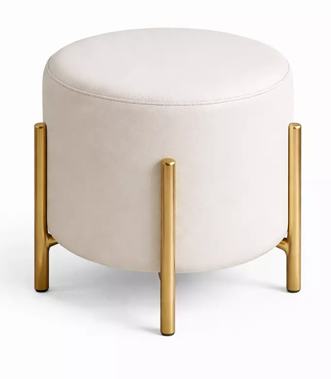Bristol Upholstered Metal Legs Pouff