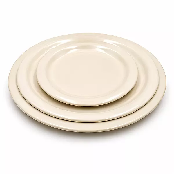 MELAMINE QUATER PLATE WHITE
