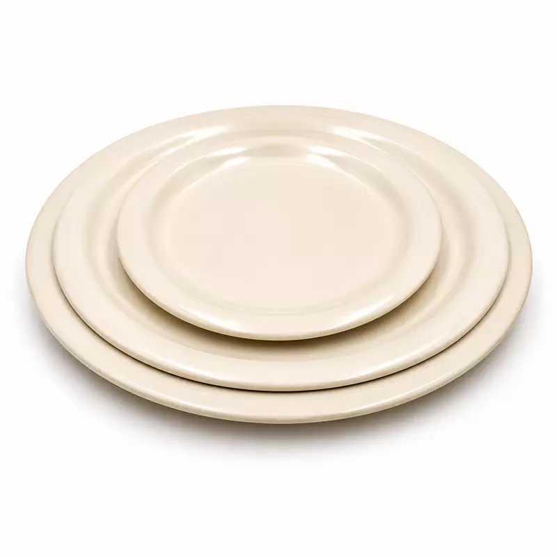 MELAMINE QUATER PLATE WHITE