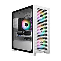 Cooler Master Elite 301 ARGB White M-ATX Mini Tower Case – Tempered Glass