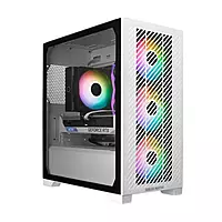 Cooler Master Elite 301 ARGB White M-ATX Mini Tower Case – Tempered Glass
