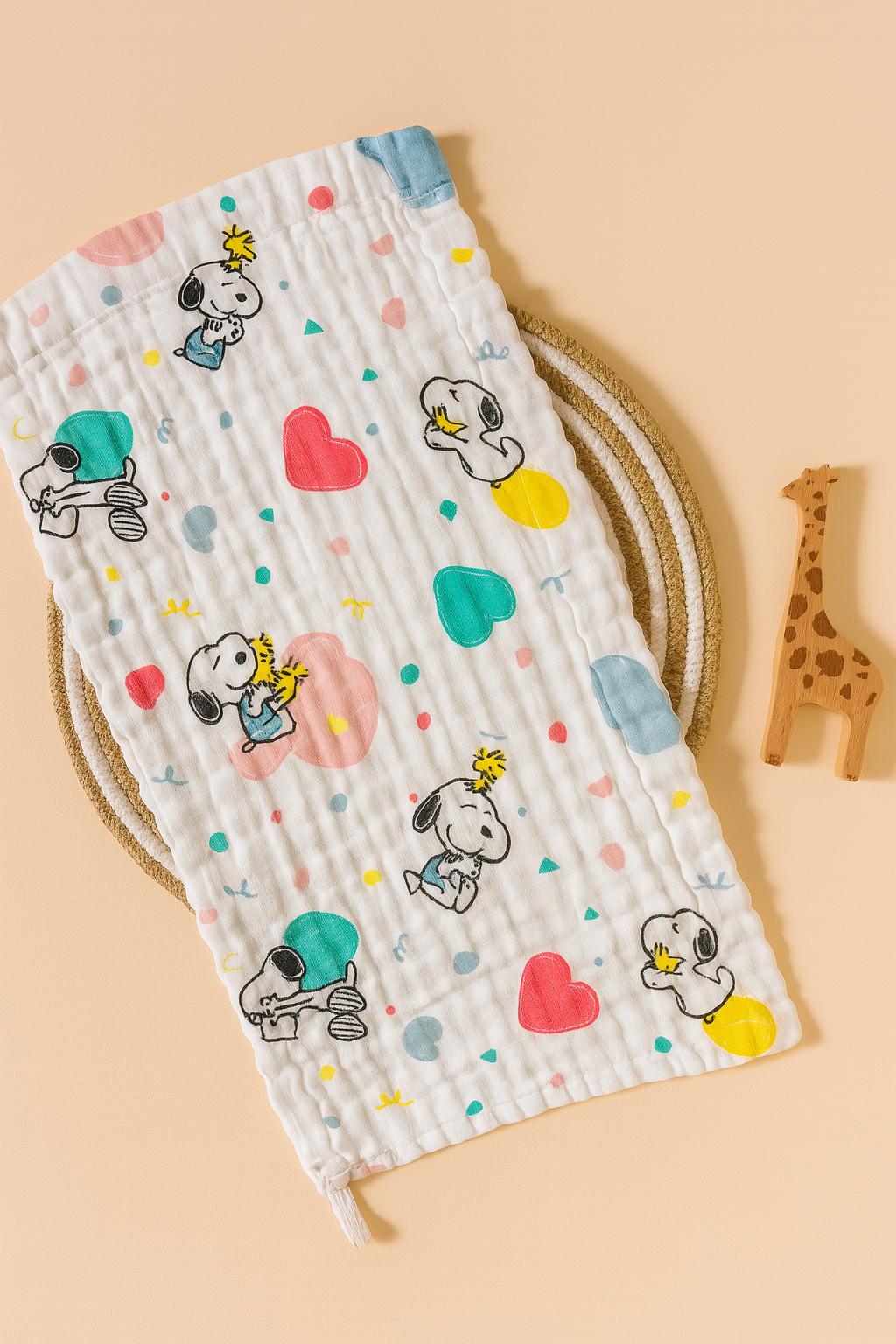 Premium Crinkled Muslin Burp Cloths (Pack of 2)