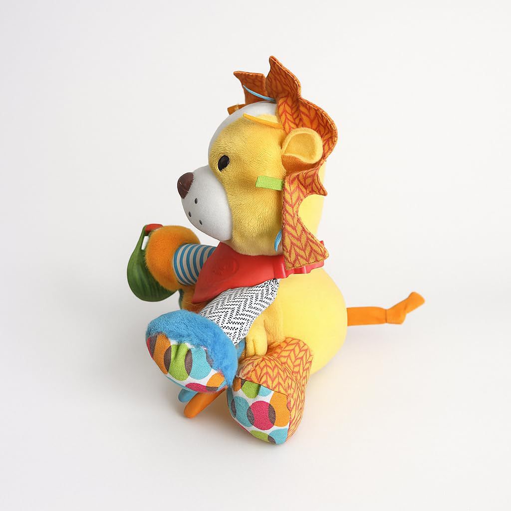 Cozy Lion Multi-Sensory Activity Teething Toy & Rattle Cozy Lion Multi-Sensory Activity Teething Toy & Rattle