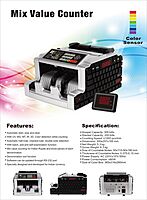 Currency Counting Machine with UV/MG/IR/3D Counterfeit Detection, Mix Value Counting & Denomination Sorting 1000 Notes/Min Specially Designed for Indian Rupee Currency Counting Machine with UV/MG/IR/3D Counterfeit Detection, Mix Value Counting & Denomination Sorting 1000 Notes/Min Specially Designed for Indian Rupee