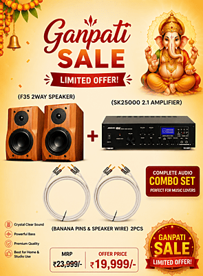 F35 + SK25000 2.1 + BANANA PIN + SPEAKER WIRE COMBO SET F35 + SK25000 2.1 + BANANA PIN + SPEAKER WIRE COMBO SET