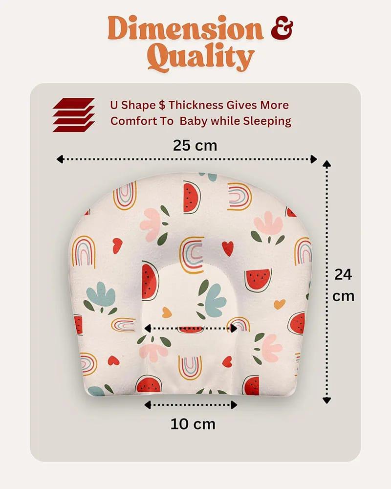 Infant Baby Pillow – Organic and Soft (Peach)