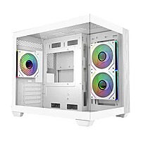 Cooler Master Elite 481 Wood White ARGB Mini Tower Case – Tempered Glass | USB-C