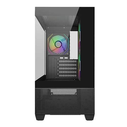 Cooler Master Elite 490 ARGB M-ATX Mini Tower Case – Tempered Glass | Black