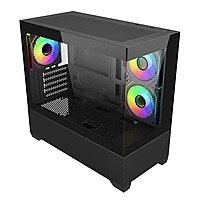Cooler Master Elite 490 ARGB M-ATX Mini Tower Case – Tempered Glass | Black