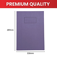 Janrax A4 White 80 Pages Feint and Ruled Exercise Book