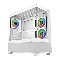 Cooler Master Elite 690 Wood White ARGB ATX Mid Tower Case – Tempered Glass | USB-C