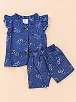 Yaazhi - Muslin Co-ord Set | Assorted Prints - 3-6m Yaazhi - Muslin Co-ord Set | Assorted Prints - 3-6m
