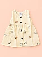 Vizhi - Muslin Front Open Frock - Assorted Prints Vizhi - Muslin Front Open Frock - Assorted Prints