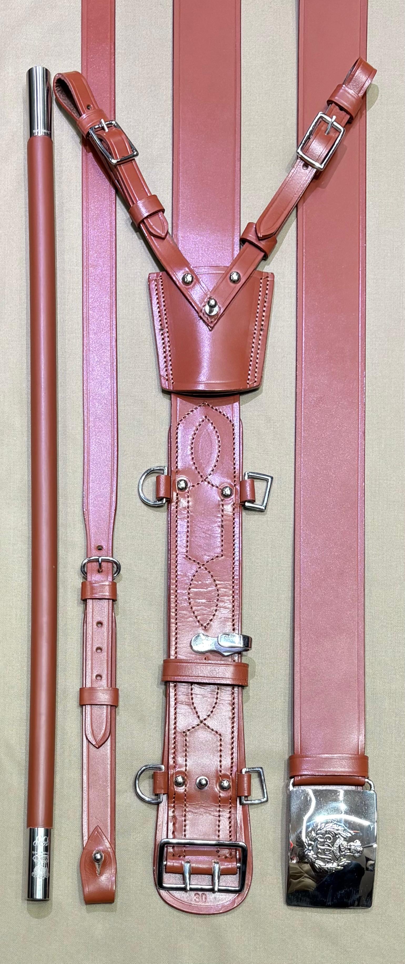 SG CROSS BELT : NPA TAN LEATHER
