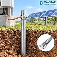 1 meter Galvanized iron (GI) earthing pipes