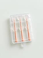 3pc Silicone Baby Toothbrush Set with Travel Case for 0-18 Months