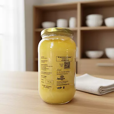 Golden Barkat Desi Cow Ghee 1Ltr - Glass Jar
