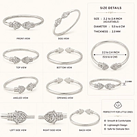 925 Sterling Silver Baby Vel Kada – Traditional Silver Bracelet for Babies