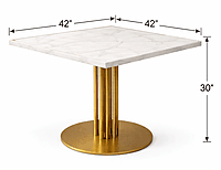 Winton Marble Top Dining Table