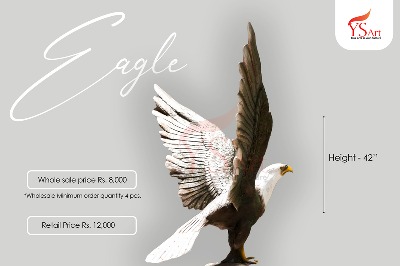 Premium FRP Eagle Statue for Home & Garden Decor – YS Art Kolkata