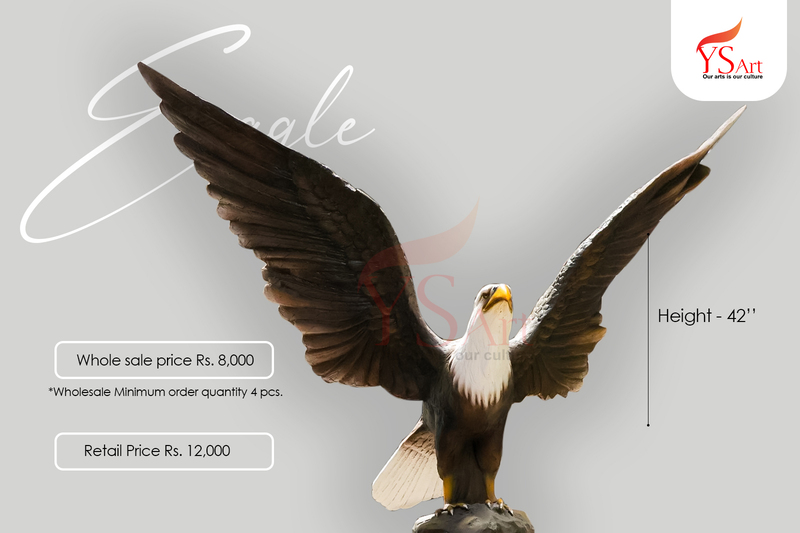 Decorative Fibre Glass Eagle Figurine – YS Art Kolkata