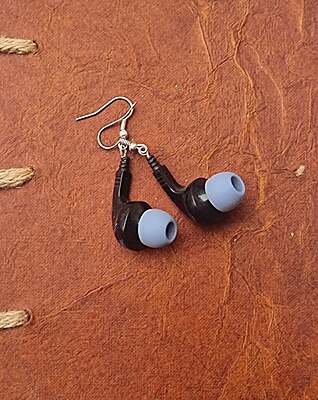 Earphone Earrings | Upcycled from Original Earphones