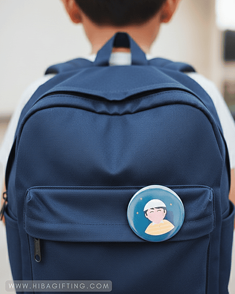 Muslim Boy Pin Badge