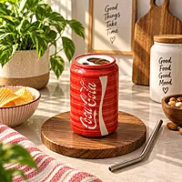 Energy Can Shaped Sipper And Steel Straw