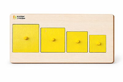 Montessori Size & Seriation - Square Puzzle Board Montessori Size & Seriation - Square Puzzle Board