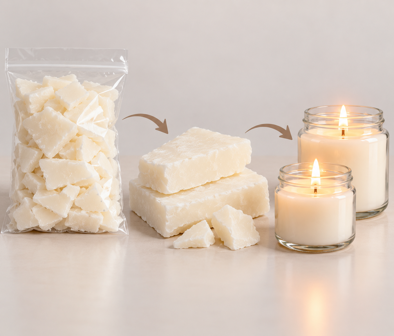 Soft Soy Wax Chunks ( Jar Wax )