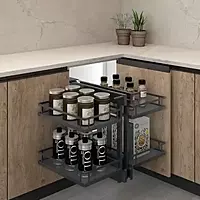 Ebco Magic Corner Double Pullout