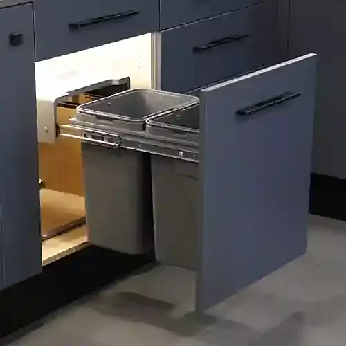 Ebco Pull Out Waste Bin-Double