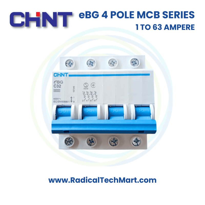 chinteBG 4 Pole MCB for Industrial & Residential Protection