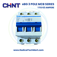 Chint eBG 3 Pole MCB for Industrial Three-Phase Protection