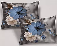 White Rose 7D Digital Print Bedsheet Soft, Stylish & Premium Quality Bed Sheet King-225 x 250 CM)